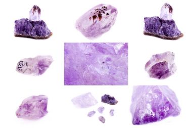 Taş mineral Ametist topluluğu