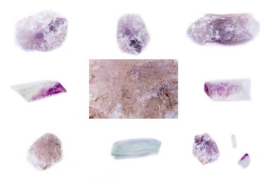 Taş mineral florit topluluğu
