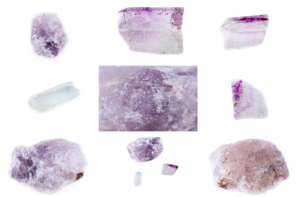 Коллекция каменных минералов флюорит
