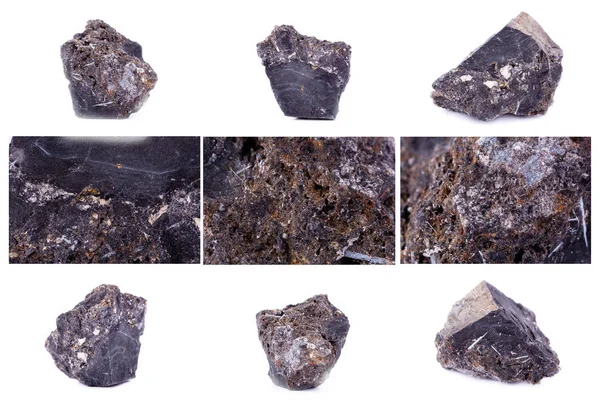 Collection de minéraux de pierre Ilménite — Photo