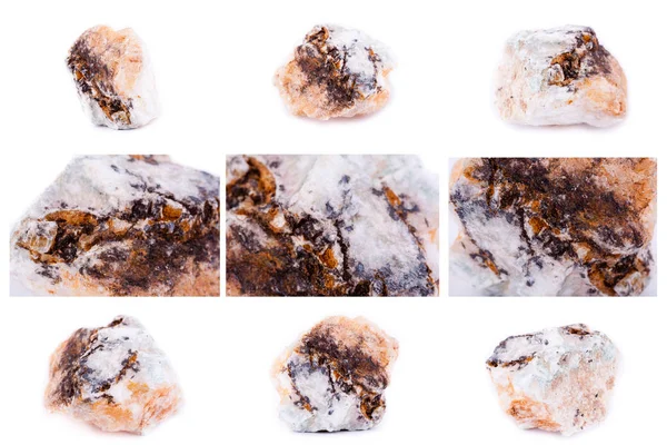 Коллекция каменного минерала Петалит — стоковое фото