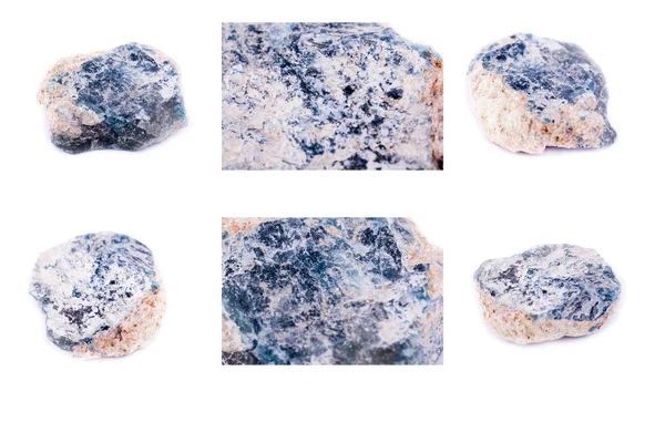 石矿物硅孔雀石的集合 免版税图库照片