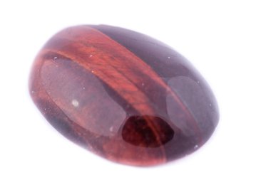 Makro mineral taş isabet beyaz bir arka plan üzerinde