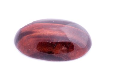 Makro mineral taş isabet beyaz bir arka plan üzerinde