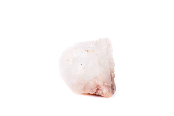 Macro minerale stone Aquamarine op witte achtergrond — Stockfoto