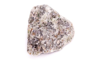 Makro mineral taş olivin beyaz arka plan üzerinde