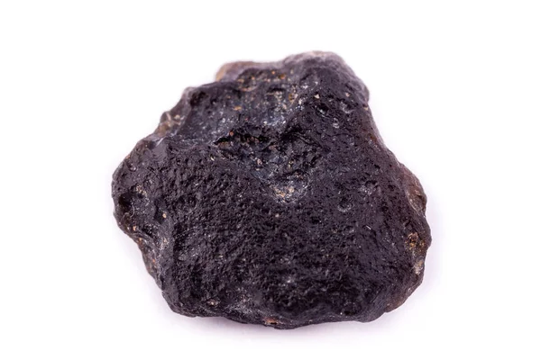 Beyaz arka plan üzerinde makro mineral taş metin — Stok fotoğraf