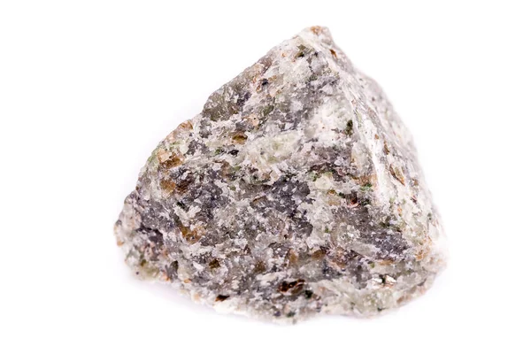 Pedra macromineral Olivina sobre fundo branco — Fotografia de Stock