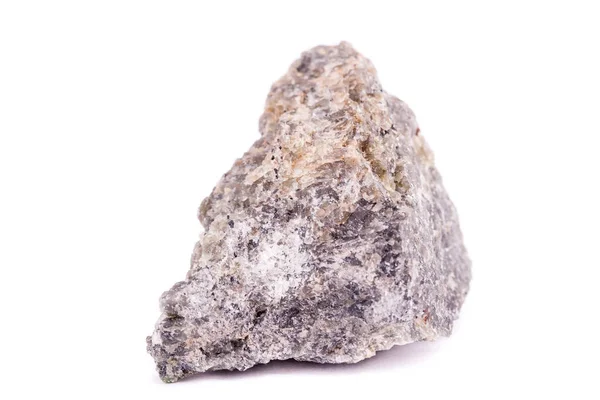 Macro piedra mineral Olivine sobre fondo blanco — Foto de Stock