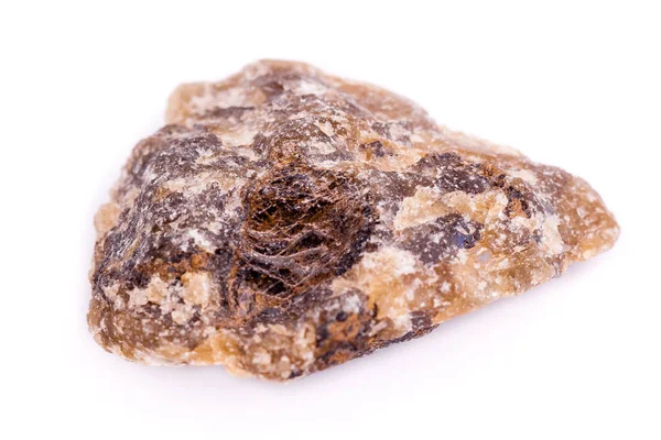 Macro piedra mineral Olivine sobre fondo blanco —  Fotos de Stock