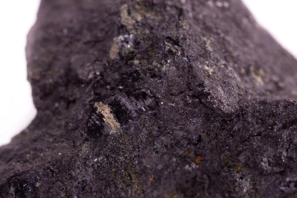 Makro mineral sten kopparkis på vit bakgrund — Stockfoto