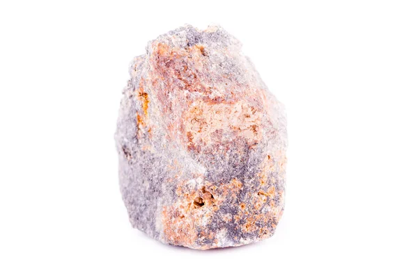Macro pierre minérale Sphallerite sur fond blanc — Photo