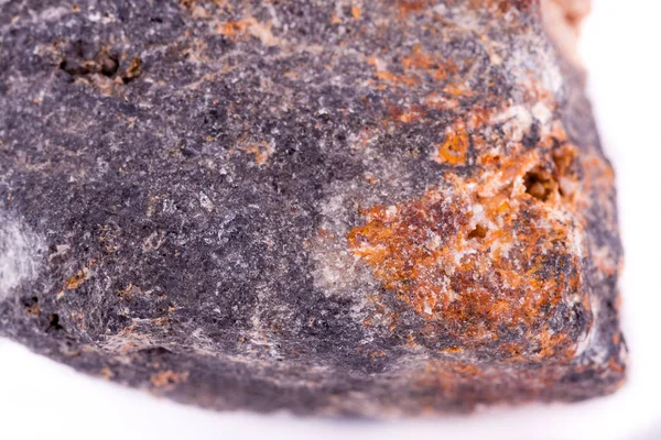 Macro piedra mineral Sphallerite sobre fondo blanco — Foto de Stock
