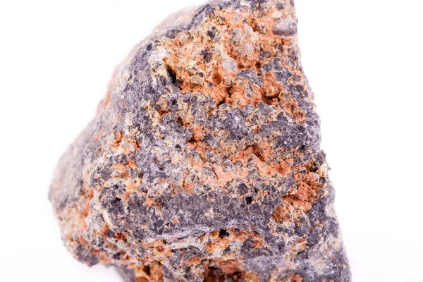 Makro mineral sten Sphallerite på vit bakgrund — Stockfoto