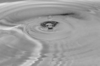 suya düşen damlalar