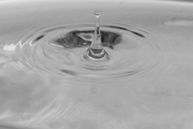 suya düşen damlalar