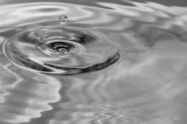 suya düşen damlalar