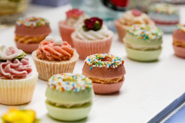 farklı türde lezzetli pasta 