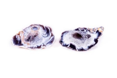 Makro mineral taş akik bud beyaz arka plan üzerinde