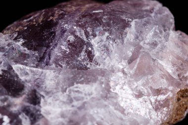 Makro mineral taş florit siyah arka plan üzerine