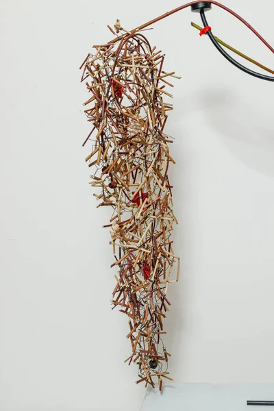 Taze çiçeklerin Noel kompozisyonu 