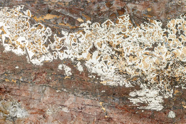 Hartenstein schacht 'ın beyaz sırtındaki makro mineral bizmut taşı. — Stok fotoğraf
