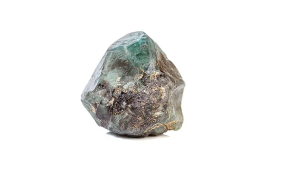 Makro mineral sten alexandrit blåaktig - grön med fluorescerande — Stockfoto
