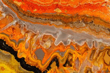 Gri arka planda Macro mineral taşı 
