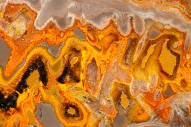 Gri arka planda Macro mineral taşı 