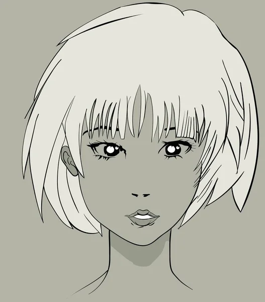 Manga anime güzel karakter yüz