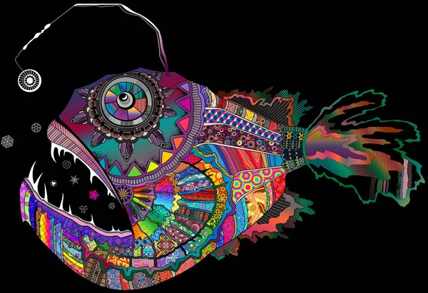 Renkli gökkuşağı paleti Derin dipsiz balıkçı balığı