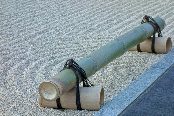 Ein Steingarten Aus Bambussprossen Tiefseewasser — Stockfoto