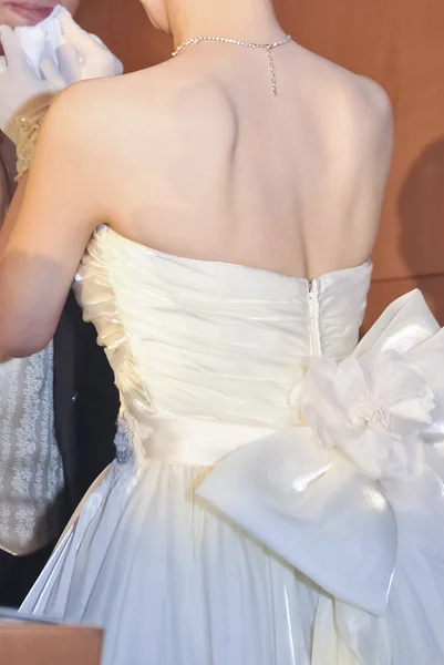 Bruidsbeeld Prachtig Elegant Zeer Mooie Bruiloft — Stockfoto