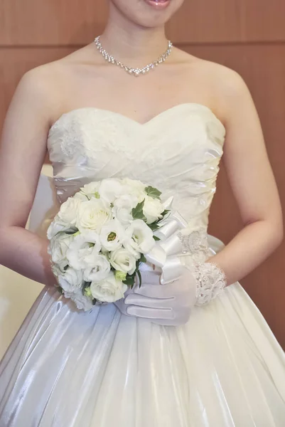 Образ Невесты Пышная Элегантная Красивая Свадьба — стоковое фото