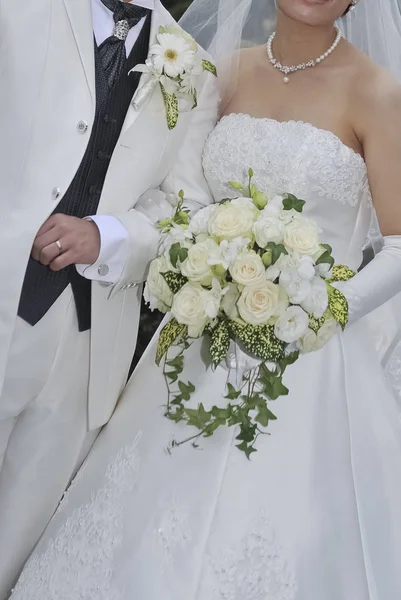 Bruidsbeeld Prachtig Elegant Zeer Mooie Bruiloft — Stockfoto