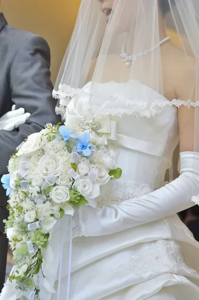 Immagine Nuziale Splendido Elegante Matrimonio Molto Bello — Foto Stock