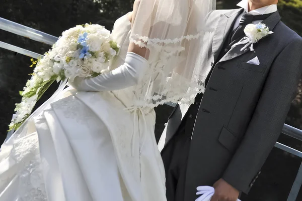 Imagen Nupcial Espléndida Elegante Boda Muy Agradable — Foto de Stock