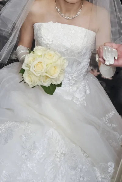 Образ Невесты Пышная Элегантная Красивая Свадьба — стоковое фото