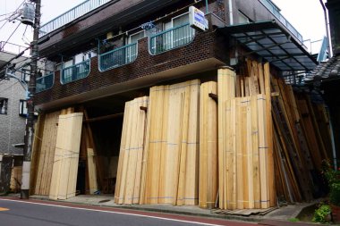 Kereste dükkanı, eski moda kereste dükkanı.                               