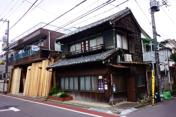 Японский Старинный Традиционный Дом Жилище — стоковое фото