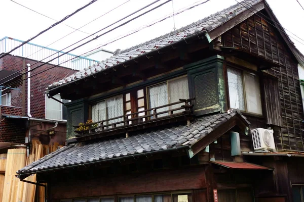 Japonês Antiga Casa Tradicional Habitação — Fotografia de Stock