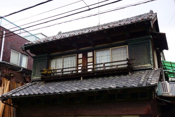 Japonês Antiga Casa Tradicional Habitação — Fotografia de Stock