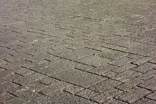 Grande Piazza Marciapiede Con Ciottoli Pavimentazione Pietre — Foto Stock