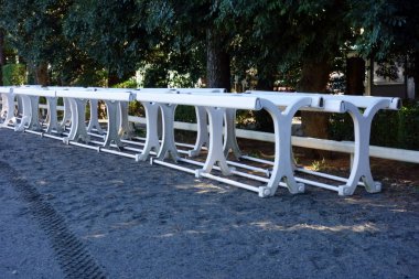 Binicilik stadyumu engelli yarışı, yarışma objeleri