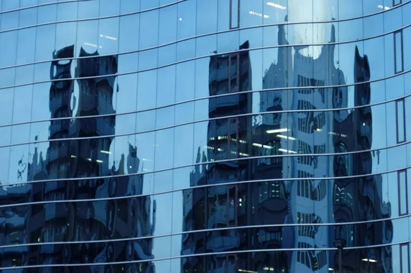 Reflections Reflections Glass Walls Urban Buildings — Stock Photo, Image