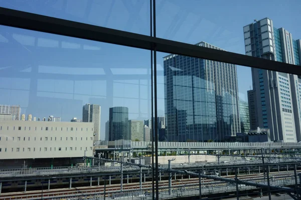 April 2020 Tokio Japan Yamanote Line Nieuw Station Takanawa Gateway — Stockfoto