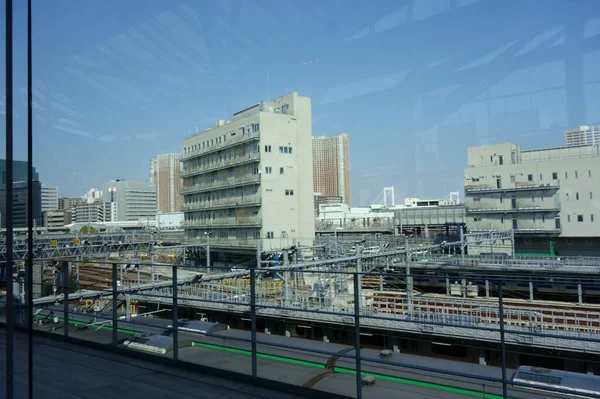 Апреля 2020 Tokyo Japan Yamanote Line New Station Takanawa Gateway — стоковое фото