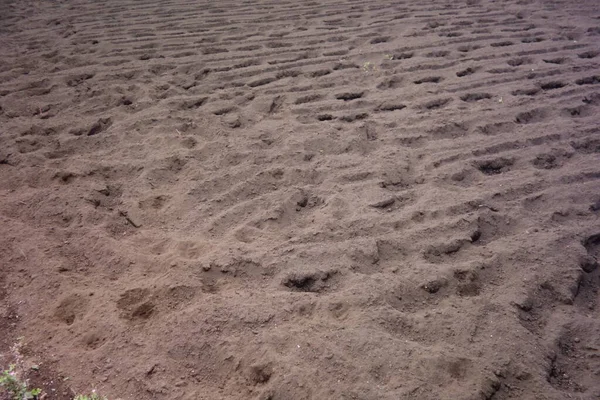 Campo Antes Cultivo Solo Deixado Como Está — Fotografia de Stock