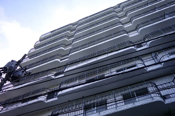 Condomínio Sofisticado Uma Área Residencial Luxo Cidade Com Uma Agradável — Fotografia de Stock