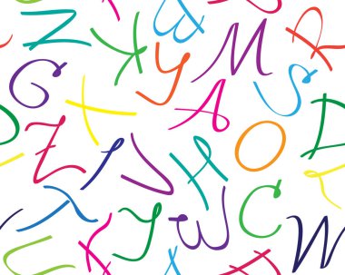 Beyaz renkli harfler.